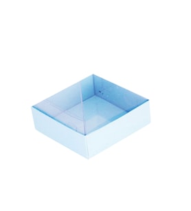Asetat Kutu Altı Karton 7X7X2.2 CM (50 Adet)  Mavi