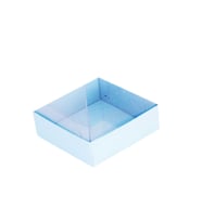 Asetat Kutu Altı Karton 7X7X2.2 CM (50 Adet)  Mavi