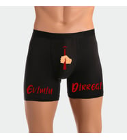 Evimin Direği Tasarımlı Eğlenceli Erkek Man Boxer (Siyah)