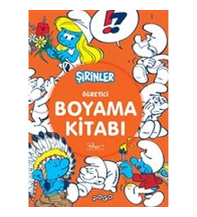 Öğretici Boyama Kitabı - Şirinler
