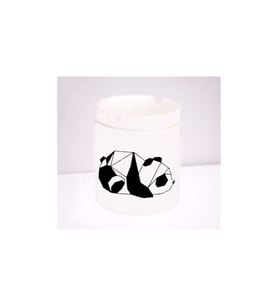 Uyuyan Panda Tasarım Seramik Küllük
