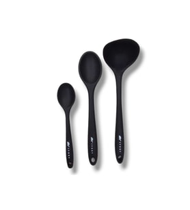 3'lü silikon set 1 kepçe 1 kaşık (27.5cm) 1 kaşık (20 cm)