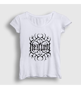 Presmono Kadın Beyaz Logo V2 Heilung T-Shirt 148839tt (Beyaz)