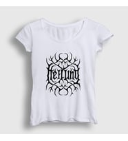 Presmono Kadın Beyaz Logo V2 Heilung T-Shirt 148839tt (Beyaz)