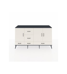 Kronos Konsol 4 Raflı 5 Çekmeceli 3 Kapaklı 176x59x99 Antrasit-Aytaşı