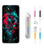 Vivo Y15S Y32 Y33S Y51 Y53S Kılıf Kablo Koruma Spiral Silikon Down 1719