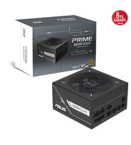 ASUS PRIME-850G GOLD PSU FULL MODÜLER 80 PLUS GOLD ATX 3.1 PCIE 5.1 12V-2X6 KABLO ÇİFT BİLYALI FAN 8 YIL GARANTİ