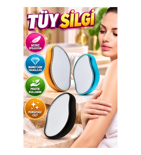 Tüy Silgi Kristal Epilatör Nano Cam Teknolojili Acısız Pratik Epilasyon Aleti