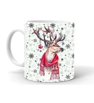 Yılbaşı Noel Temalı Baskılı Seramik Beyaz Kupa 80