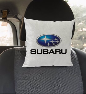 BK Gift Subaru Tasarımlı Kare Araç Koltuk Yastığı-1