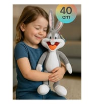 Sevimli Bugs Bunny Peluş Oyuncak 40 cm Uyku Arkadaşı (Çok Renkli)