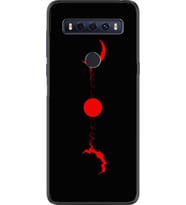 10 Se Kılıf Silikon Desen Özel Seri Red Moon 1710