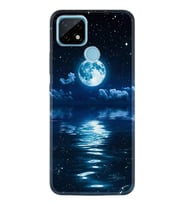 Realme C11 C21 C21Y C25Y C11 2021 Kılıf Desemli Silikon Night Moon 1133