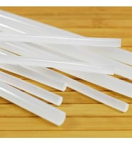 Şeffaf Sıcak Silikon Çubuğu Mum Silikon İnce 1 Kg 30 Cm