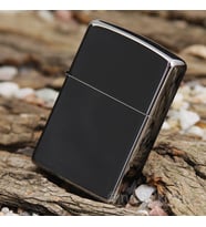 Zippo Çakmak Parlak Siyah Buz Rengi Black ice 150-002588