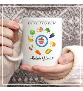 Fotoğraf Baskılı Diyetisyen Kupa Bardak