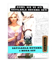 Sayılarla Boyama Tablo Seti (Güzel Kız ve Atı)
