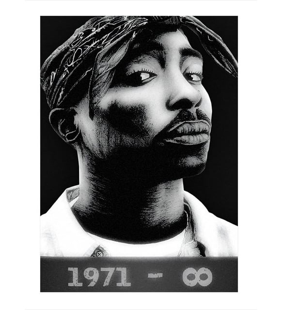 2Pac Art Mdf Poster