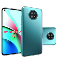 Xiaomi Redmi Note 9 5G Kılıf Şeffaf Silikon Hibrit Case (Renksiz)