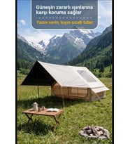 KuzeyLife 6 Kişilik Lüks Şişme Kamp Çadırı (Tenteli & Gölgelikli)