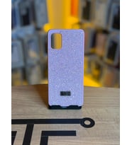 Samsung A31 Uyumlu Taş Desenli Silikon Yumuşak Kılıf (Pembe)