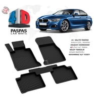 Bmw 3 Serisi F30 4D Araca Özel Havuzlu Kauçuk Paspas 2011 ve Üzeri (Karışık)