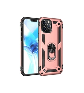 Apple iPhone 12 Pro Max Uyumlu Kılıf Zore Vega Kapak (Rose Gold Altın)