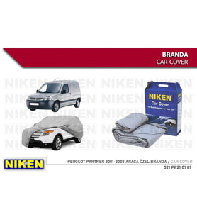Citroen Berlingo (araca özel üretim) Oto Branda Araç Örtüsü 2003-2008 arası modeller Niken (Gri)