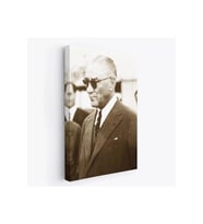 Atatürk Portre Tablosu Mustafa Kemal Atatürk Dikdörtgen Dekoratif Kanvas Tablo-FŞ-143