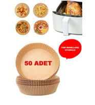 Airfryer Pişirme Kağıdı 50 Adet Hava Fritözü  Airfryer Yağsız Firitöz Pişirme