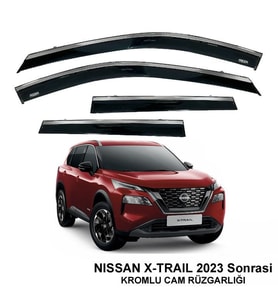 Nissan X-Trail Kromlu Cam Rüzgarlığı Niken 2023 Sonrası