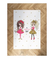 MEKTA HOME BEBEK VE ÇOCUK ODASI The Amazing Girl Desenli Halı