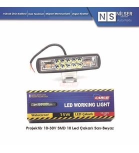 Projektör 10-30V Led Çakarlı Sarı-Beyaz BR3056353