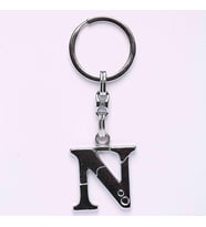 METALİK KROM VE HARF ANAHTARLIK-(N HARFİ)ANAH41
