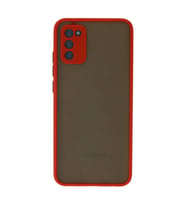 Samsung Galaxy A03S Kılıf Montreal Silikon Kapak - Kırmızı