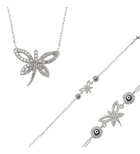 Gümüş Yusufçuk Bayan Set