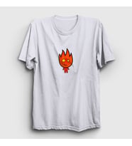 Presmono Unisex Beyaz Ateş Ve Su Oyun Fireboy Sevgili T-Shirt 457473tt (Beyaz)
