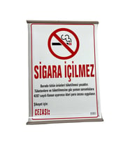 ODAK 777-125 35x50 SİGARA İÇİLMEZ LEVHASI (ATLANTİK-SOHO ANTRASİT)