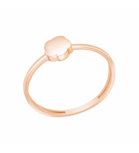 Diamond Line-Gülaylar Pembe Altın 14 Ayar Geometrik Yüzük