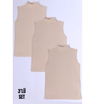 KADIN SIFIR KOL BOĞAZLI BODY 3LÜ SET 