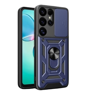 Samsung Galaxy S26 Ultra Pars Lens Yüzüklü Silikon - Lacivert
