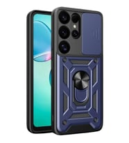 Samsung Galaxy S26 Ultra Pars Lens Yüzüklü Silikon - Lacivert
