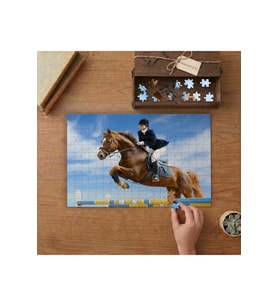 At Biniciliği Tasarımı 240 parça Ahşap Puzzle Ahşap Kutuda MP04244