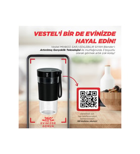 Vestel Mix Go Şarj Edilebilir Blender