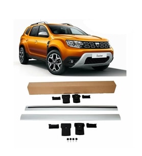 Dacia Duster Gri Renk Çıta 2018-2024 Uyumlu Wıngbar Port Bagaj Ara Atkı Tavan Barı Arabar