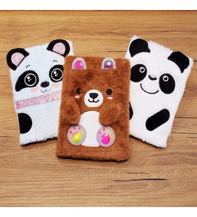 Panda Tasarımlı Peluş Defter
