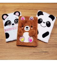 Panda Tasarımlı Peluş Defter