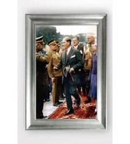 Gümüş Çerçeveli Atatürk Tablo cv1037