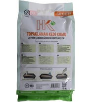 Çekirdeğinden Üretilen Aktif Karbonlu%100 Doğal Kedi Kumu 7.5L