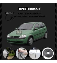 Opel Corsa C Oto Araç Kapı Koruma Fitili 5metre Parlak Siyah Renk